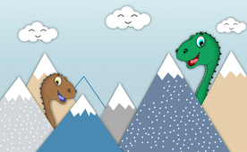 儿童房恐龙背景墙