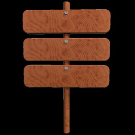 C4D3D木纹指示牌
