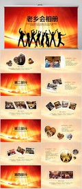 老乡会电子相册PPT模板