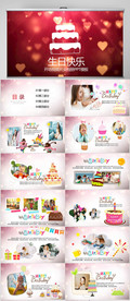 生日快乐生日派对纪念册PPT