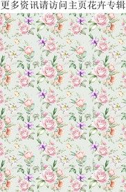 中国风花卉图案 牡丹玫瑰图案