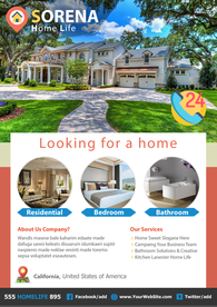 房地产酒店民宿短租中介海报传单