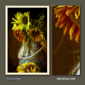 向日葵装饰画油画