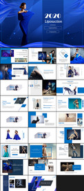 蓝色吸脂PPT