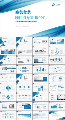 商务简约项目介绍PPT