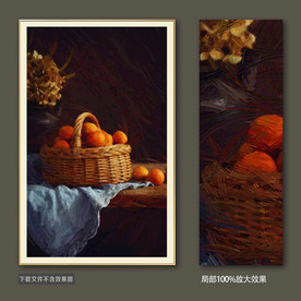 水果静物油画装饰画