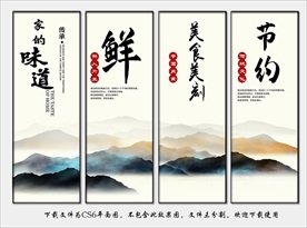 餐饮文化 食堂挂图