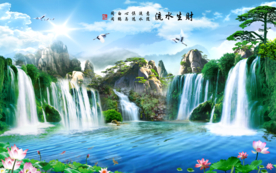 山水画 水墨山水画 意境山水画