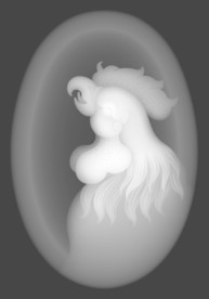 十二生肖 鸡灰度图