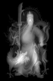 关公灰度图 关羽灰度图