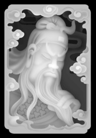 关公灰度图 关羽灰度图