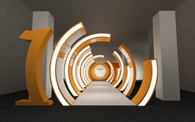 时光隧道签到墙造型设计