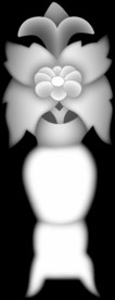 花瓶灰度图