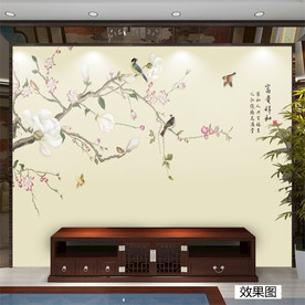 富贵吉祥 玉兰花开 花鸟图