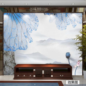 水墨荷花 国画荷花 爱莲说