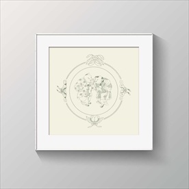 民俗花纹矢量图