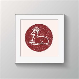 梅花鹿麋鹿图纹装饰