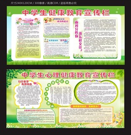 中学生健康教育宣传栏