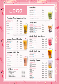 奶茶店菜单
