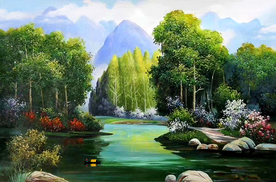 风景油画装饰画
