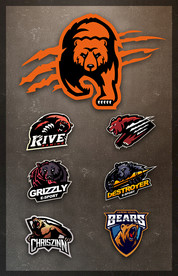 矢量巨熊图标系列