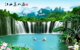 山水画 水墨山水画 意境山水画