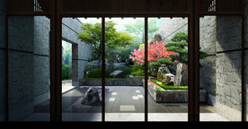 庭院别墅效果图