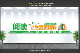 阅览室文化墙