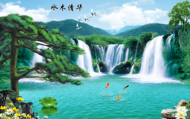 山水画 水墨山水画 意境山水画