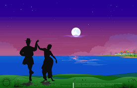 新中式山水画意境山水画油画风景