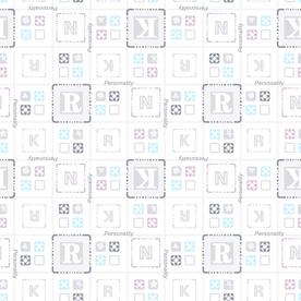 大牌几何字母乱花睡衣童装