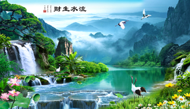 山水画 水墨山水画 意境山水画