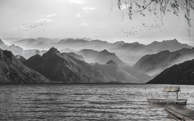 水墨山水背景墙