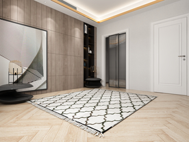 极简现代卧室靠床背景墙