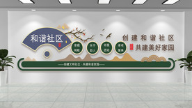和谐社区共建美好文化墙