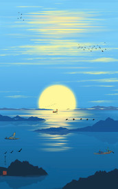 水墨山水画意境山水画禅境山水