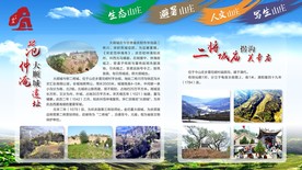 范仲淹 关帝庙 蓝色展板