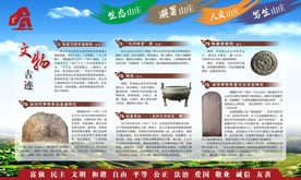 文物古迹 铜鼎 葡萄镜 石碑