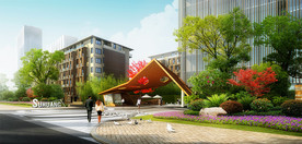 住宅小区效果图