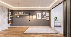 北欧客厅沙发背景墙