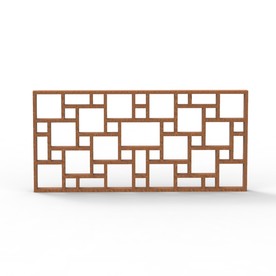 中式古典窗户C4D模型KS工程