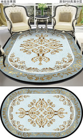 欧式花纹复古简欧地毯