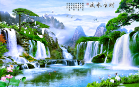 山水画 水墨山水画 意境山水画