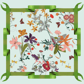 方巾蜻蜓喇叭花