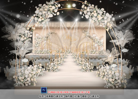 香槟色婚礼仪式区