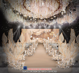 香槟色婚礼仪式区