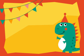 卡通生日背景图