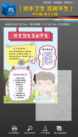 洗手卫生安全健康教育手抄报小报