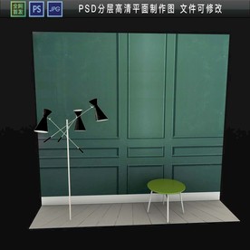 网红直播间装饰背景布壁画图片