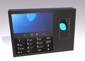 指纹人脸打卡机模型